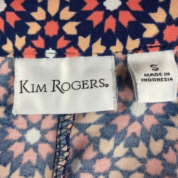 Kim Rogers 3/4 Length Sleeve Geometric Print Blouse - Picture 8 of 8